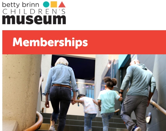Betty Brinn Children's Museum One Year Family Membership